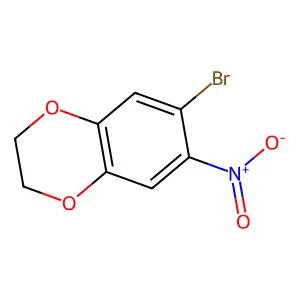 6-Bromo-7-nitro-2,3-dihydro-1,4-benzodioxine structure
