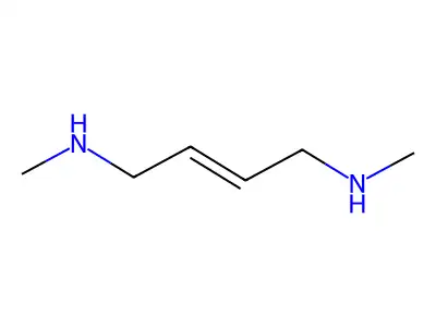 2-Butene-1,4-diamine, N1,N4-dimethyl- structure