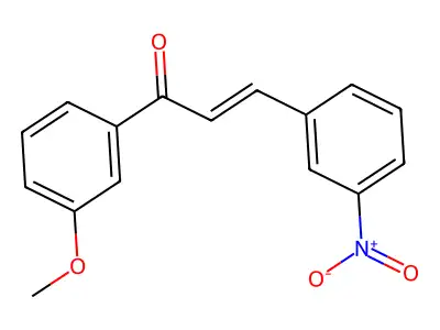 1-(3-Methoxyphenyl)-3-(3-nitrophenyl)prop-2-en-1-one structure