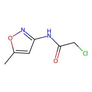 2-chloro-N-(5-methyl-1,2-oxazol-3-yl)acetamide structure