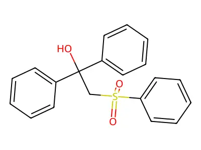 1,1-Diphenyl-2-(phenylsulfonyl)-1-ethanol structure