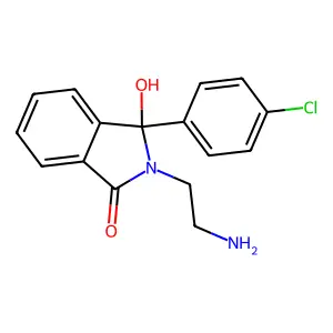 2-(2-Aminoethyl)-3-(4-chlorophenyl)-3-hydroxy-1-isoindolinone structure