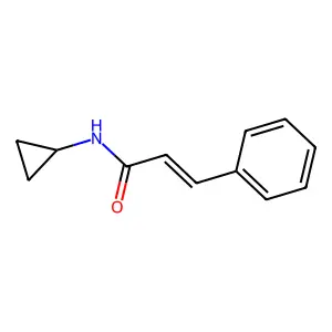 N-cyclopropyl-3-phenylprop-2-enamide structure