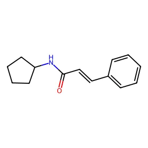 N-cyclopentyl-3-phenylprop-2-enamide structure