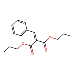Dipropyl benzylidenepropanedioate structure