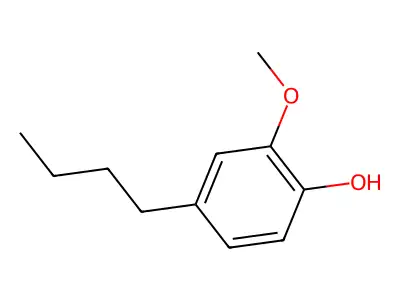 2-Methoxy-4-butylphenol structure