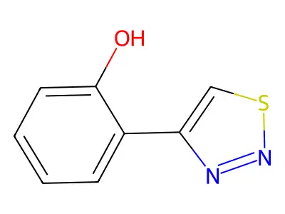 2-(1,2,3-Thiadiazol-4-yl)phenol structure