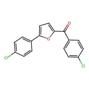 (4-Chlorophenyl)-[5-(4-chlorophenyl)furan-2-yl]methanone structure
