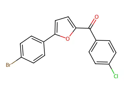 [5-(4-Bromophenyl)furan-2-yl]-(4-chlorophenyl)methanone structure