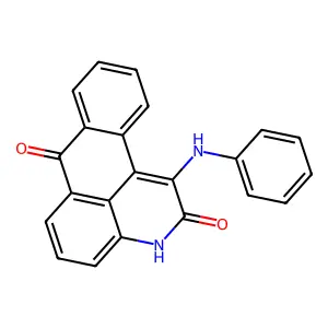 1-(phenylamino)-2H-naphtho[1,2,3-de]quinoline-2,7(3H)-dione structure