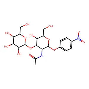 beta-D-Galactosyl(1-3)-4-nitrophenyl-N-acetyl-alpha-D-galactosamine structure