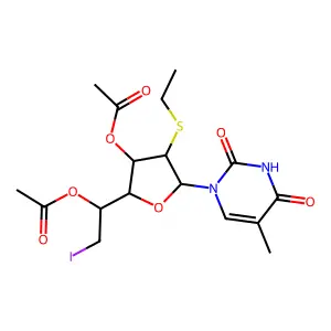 EtS(-2d)Hexf3Ac5Ac6I-thymin-1-yl structure