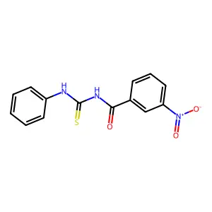 3-nitro-N-(phenylcarbamothioyl)benzamide structure