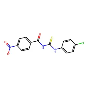 N-[(4-chlorophenyl)carbamothioyl]-4-nitrobenzamide structure