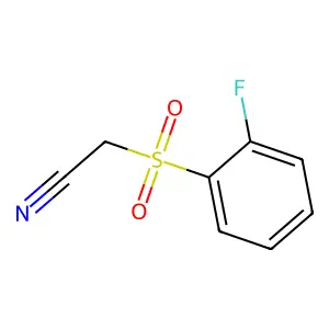 [(2-Fluorophenyl)sulfonyl]acetonitrile structure