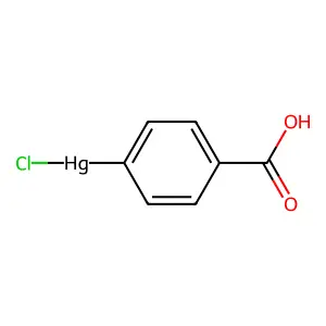 对氯汞苯甲酸 structure
