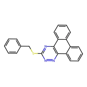 3-Benzylsulfanylphenanthro[9,10-e][1,2,4]triazine structure