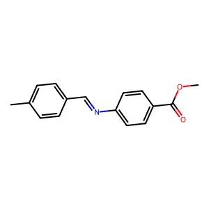 Benzoic acid, 4-[[(4-methylphenyl)methylene]amino]-, methyl ester structure