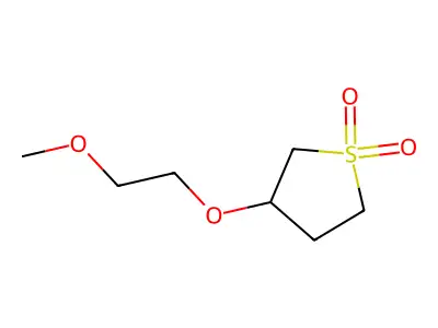 3-(2-Methoxyethoxy)thiolane 1,1-dioxide structure