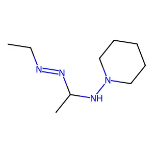 1-Piperidinamine, N-[1-(ethylazo)ethyl]- structure