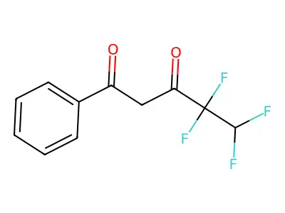 4,4,5,5-Tetrafluoro-1-phenylpentane-1,3-dione structure