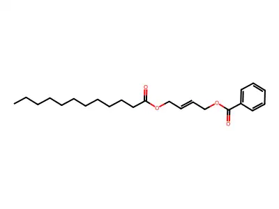 4-Dodecanoyloxybut-2-enyl benzoate structure