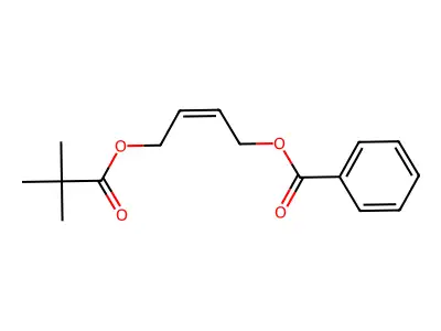 4-Benzoyloxy-2-butenyl trimethylacetate structure