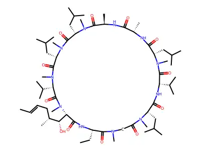 环孢素 structure