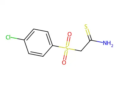 2-[(4-Chlorophenyl)sulfonyl]ethanethioamide structure