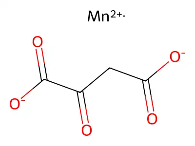 Butanedioic acid, oxo-, manganese (2+) salt (1:1) structure