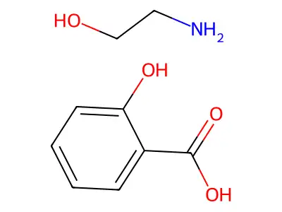 Salicylic acid monoethanolamine structure