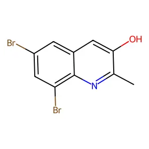 6,8-Dibromo-2-methylquinolin-3-ol structure