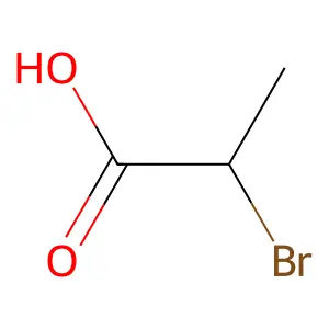2-Bromopropionic acid structure