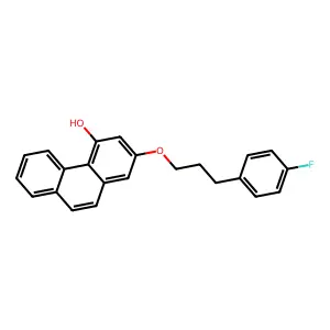 2-(3-(4-Fluorophenyl)propoxy)-4-phenanthrenol structure