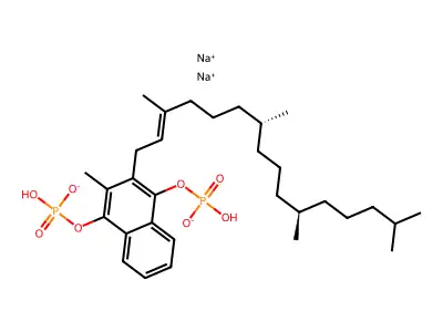 Phytonadiol sodium diphosphate structure