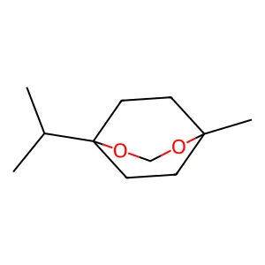 2,4-Dioxabicyclo(3.2.2)nonane, 1-methyl-5-(1-methylethyl)- structure