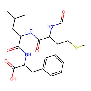 N-甲酰甲硫氨酰-亮氨酰-苯丙氨酸 structure