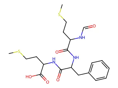 For-DL-Met-DL-Phe-DL-Met-OH structure