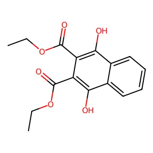 2,3-Diethyl 1,4-dihydroxy-2,3-naphthalenedicarboxylate structure