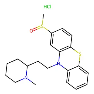 Mesoridazine hydrochloride structure
