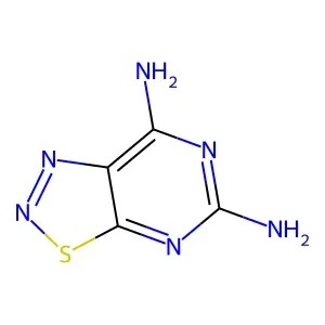 噻二唑并[5,4-d]嘧啶-5,7-二胺 structure
