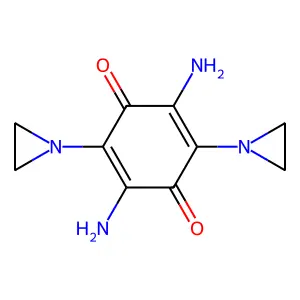 2,5-Diamino-3,6-bis(aziridin-1-yl)cyclohexa-2,5-diene-1,4-dione structure