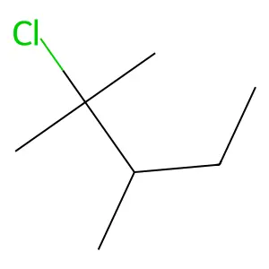 2-Chloro-2,3-dimethylpentane structure