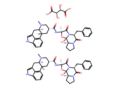 Dihydroergotamine tartrate structure