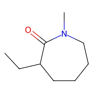 3-Ethylhexahydro-1-methyl-2H-azepin-2-one structure
