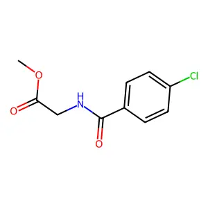 Glycine, N-(4-chlorobenzoyl)-, methyl ester structure