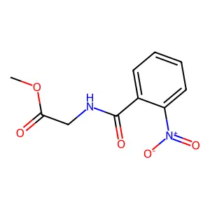 Methyl [(2-nitrobenzoyl)amino]acetate structure