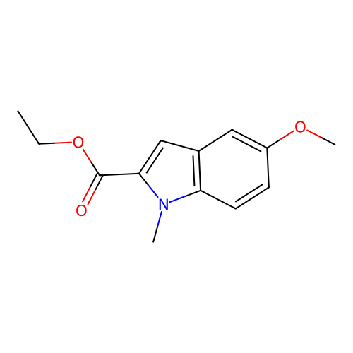 ethyl 5-methoxy-1-methyl-1H-indole-2-carboxylate structure
