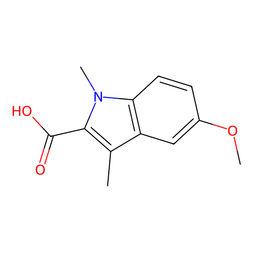 5-Methoxy-1,3-dimethyl-1H-indole-2-carboxylic acid structure
