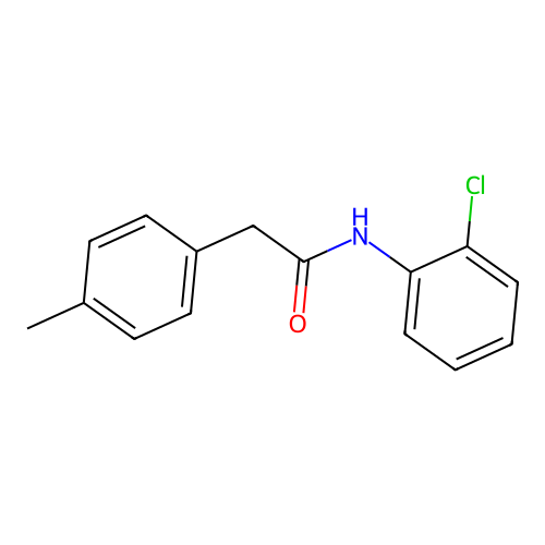N-(2-chlorophenyl)-2-(4-methylphenyl)acetamide structure